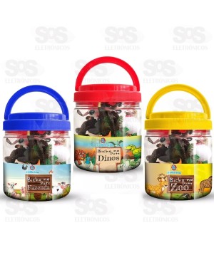 Miniaturas Bicho No Pote Modelos Sortidos Polibrinq 2319