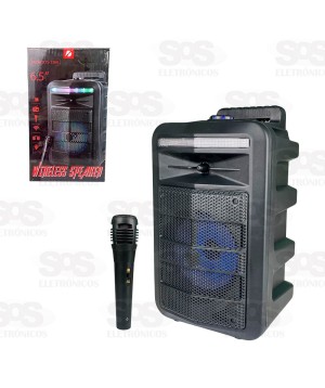 Caixa De Som 20W Com Microfone KTS-1366