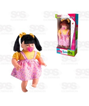 Boneca Beneditas Cabelo liso Preto Nova Toys 1141