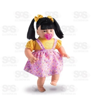 Boneca Beneditas Cabelo liso Preto Nova Toys 1141