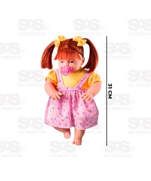 Boneca Beneditas Cabelo liso Ruivo Nova Toys 1142