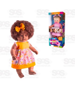 Boneca Bebety Doll Negra 52cm Nova Toys 1132