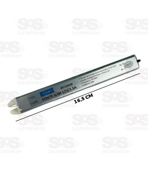Fonte Slim 18W Para Fita LED 12V/1.5A Knup KP-CA568
