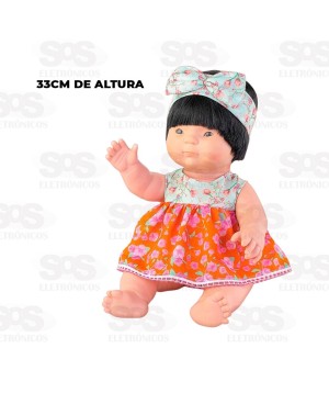 Boneca Meninas Brasileiras Japonesa 33CM Milk 642