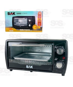 Forno Elétrico Com Timer 10 Litros Bak BK-FE10L-110