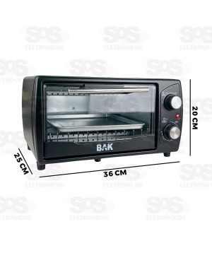 Forno Elétrico Com Timer 10 Litros Bak BK-FE10L-110
