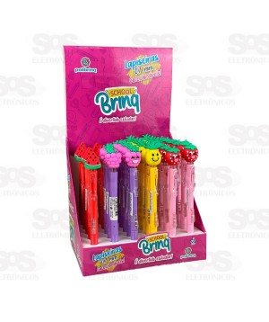 Caixa De Lapiseira 0.7MM Frutinhas 36 Unidades Polibrinq SCB21