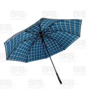 Guarda Chuva Automático Grande Xadrez 90CM Caerus CRS-2004