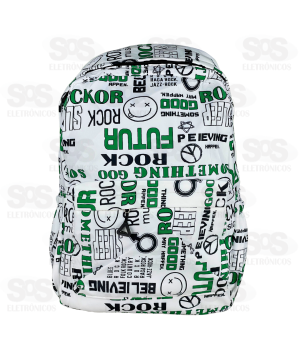 Mochila Universitária 4 Bolsos Estampas Variadas AL-C-888-45