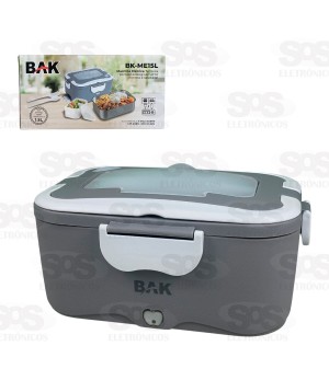 Marmita Elétrica Térmica 1,5L Potinho e Talheres Bak BK-ME15L