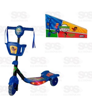 Patinete Divertido 3 Rodas Heróis Zippy Toys PN2213