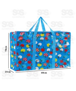 Sacola de Nylon Com Zíper 70x60x25CM Altomex HZ-07-0010