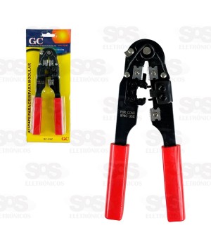 Alicate De Crimpar Cabo De Rede RJ45 Golden Cabo GC-210C