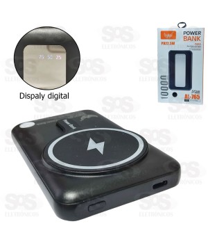 Carga Extra 10.000mAh Painel Digital  e Indução Altomex AL-765