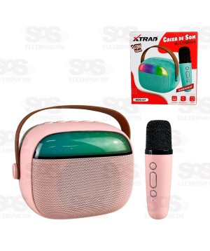 Mini Caixa de Som 10W Com Microfone Alterador de Voz Xtrad XDG-67