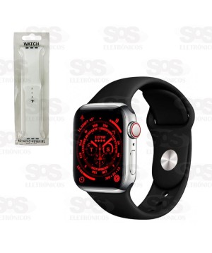 Pulseira De Silicone Smartwatch 42/44/45/49mm Cores Variadas