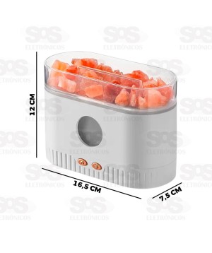 Umidificador Difusor De Ar Aromático Lâmpada De Sal 200ML Altomex AL-1683