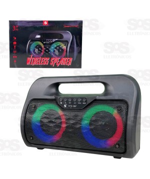 Caixa De Som Bluetooth 20W Com LED e P10 KTS-1267