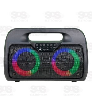 Caixa De Som Bluetooth 20W Com LED e P10 KTS-1267