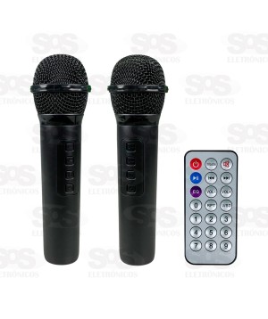 Caixa De Som 40W Com 2 Microfones e Controle Sing-e ZQS-12132