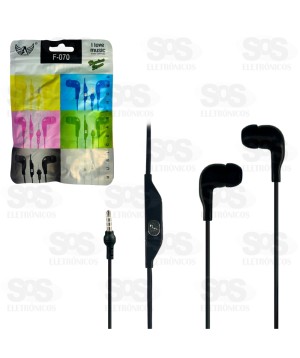 Fone De Ouvido Com Microfone Cores Sortidas Altomex F-070