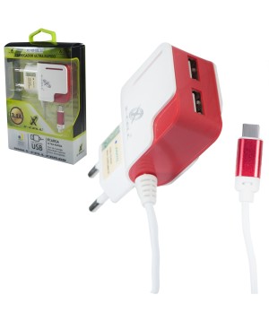 Carregador Type C Ultra Rápido 3.1 Com 3 USB A X-cell  XC-UR14