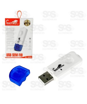 Receptor de Áudio Bluetooth USB Dongle Eletromex EL-1830
