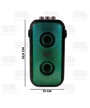 Caixa De Som Botão Teclado 30W Com Microfone Eletromex EL-1030