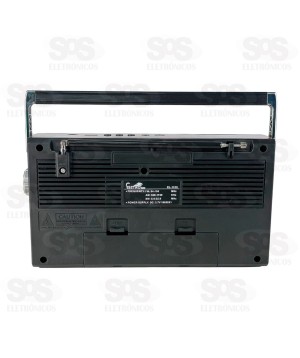 Rádio Retrô Bluetooth/FM/AM 10 Bandas Eletromex EL-1316