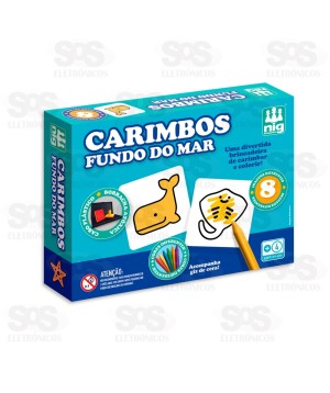 Carimbos Fundo do Mar Com 6 Giz de Cera NIg 0131