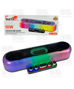 Caixa De Som Bluetooth 10W Com Teclas Eletromex EL-1025