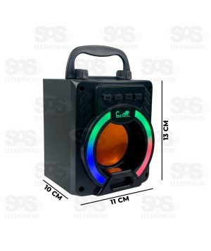 Caixa De Som 8W Com Suporte de Celular Eletromex EL-1056