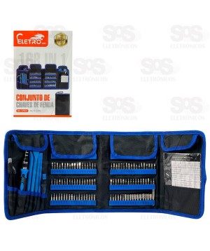 Kit de Ferramentas Precisão 168 Peças Eletromex EL-1703