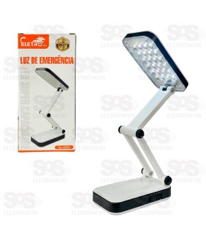 Luminária de Mesa Recarregável Dobrável Eletromex EL-2707