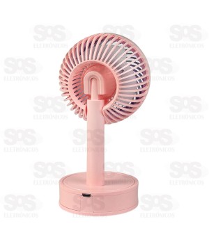 Ventilador Portátil De Mesa Recarregável Bichinhos Eletromex EL-3609