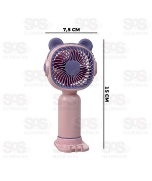 Ventilador Portátil De Mesa Orelhinhas Eletromex EL-3604