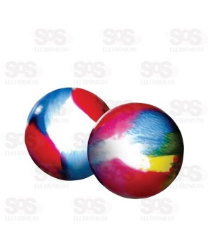 Bola De Vinil Marmorizada Cores Sortidas 20CM Lider 102