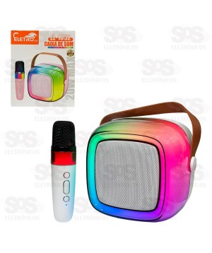 Caixa De Som 20W Com Microfone Modificador de Voz Eletromex EL-1052