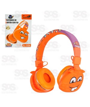 Fone De Ouvido Sem Fio Bluetooth Monstrinhos Eletromex EL-1504