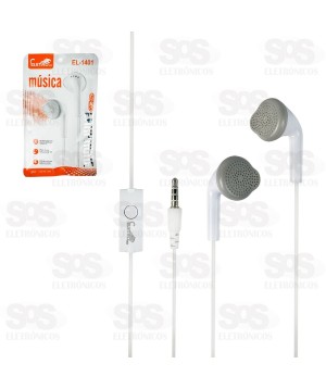 Fone De Ouvido Com Fio Microfone Chuverinho Eletromex EL-1401