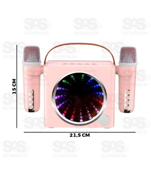 Caixa De Som 20W Com 2 Microfones Modificador de Voz Eletromex EL-1026