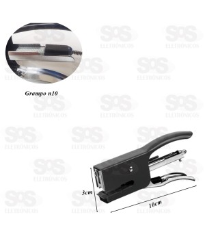 Mini Grampeador de Metal Alicate até 12 folhas B-Max BM-K07