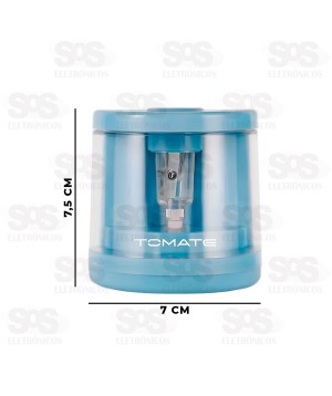 Apontador de Lápis Elétrico Com Reservatório À Pilha Tomate MAT-A01