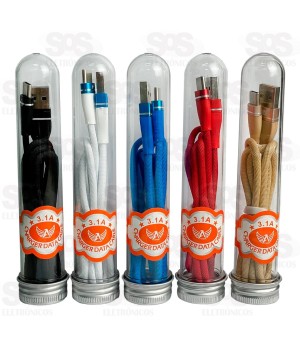 Cabo De Dados 3.1A Type C Tubo 1 Metro Altomex AL-2309-TY