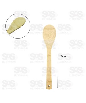 Colher De Bambu 30cm Top Útil 0819