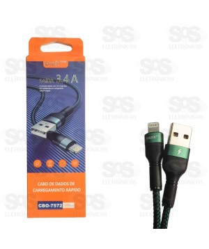Cabo De Dados 3.4A Iphone 1 Metro Basik Prime CBO-7572