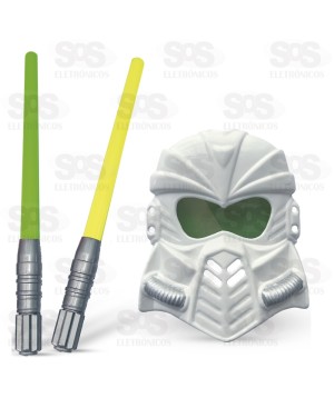 Kit 2 Sabre e Máscara Pica Pau 885