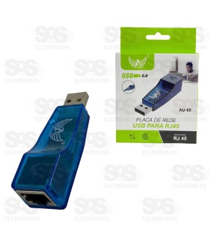Placa De Rede LAN RJ45 para USB Altomex AU-55