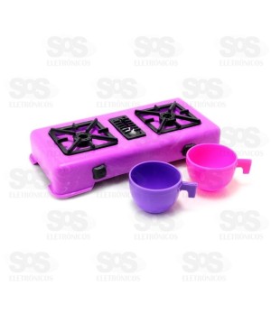 Kit Fogão Com 2 Panelas Mini Toys 978