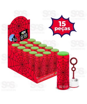 Lança Bolhas de Sabão Homem Aranha 15 Peças Wow Toys Q5002DS